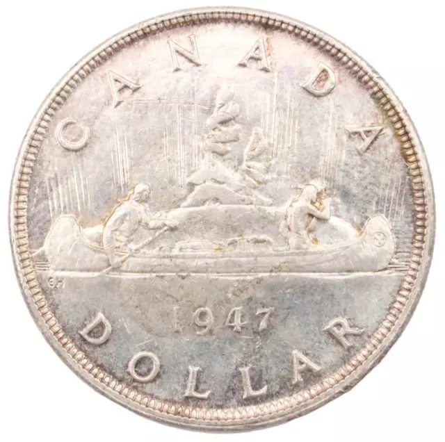 1947 Blunt-7 Canada silver dollar EF+