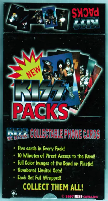 Kiss Phonecards - Empty Box Of The Kiss Packs - Usa 1997 - V184005