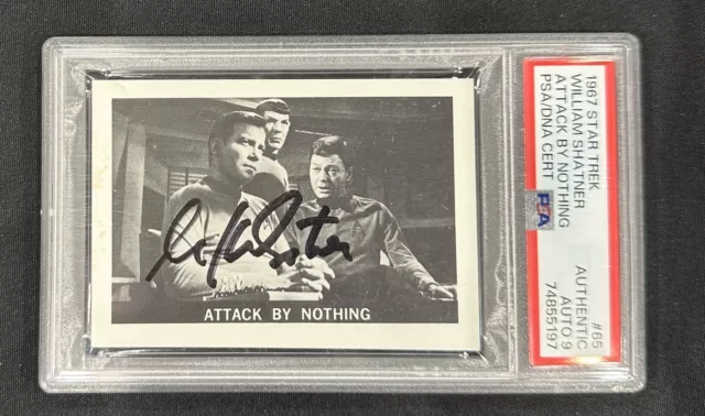 1967 Star Trek #65 Attack By Nothing PSA  “Authentic” / Auto 9