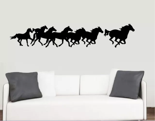 Racing Horses Landscape - Wall Art Vinyl Stickers Pony Transfer Murals Decals