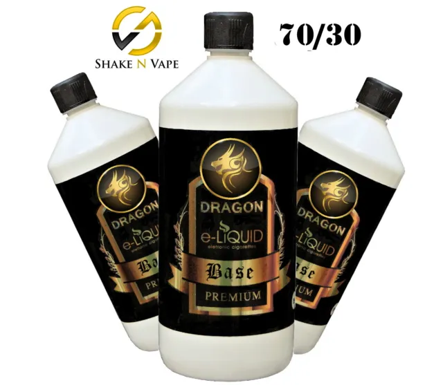 E LIQUID BASE 70/30 3mg Nikotin Basisliquid 100ml 500ml 1000ml Shake & Vape  EUR 19,99 - PicClick DE