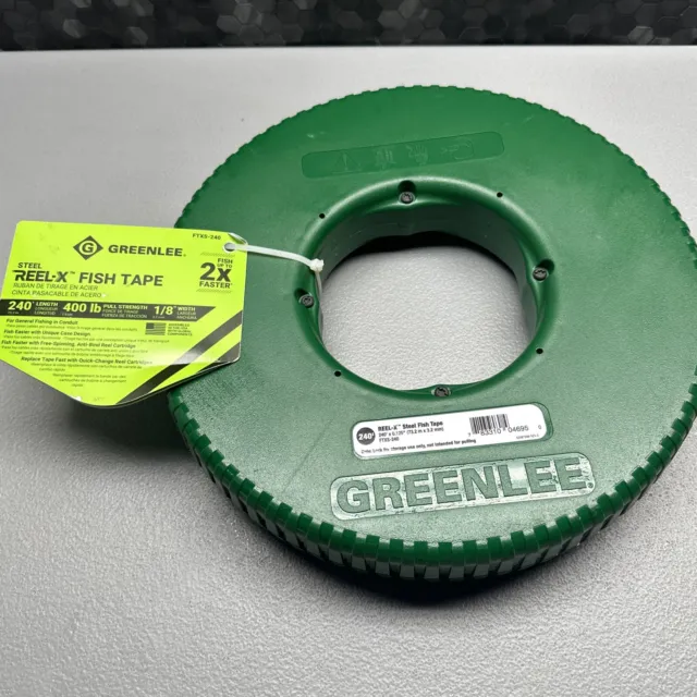 Greenlee Steel Reel-X Fish Tape Ftxs-240