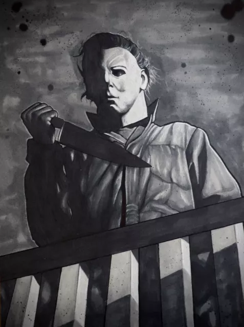 Halloween Michael Myers Sketch John Carpenter Horror DC Marvel Vertigo 8 X 11