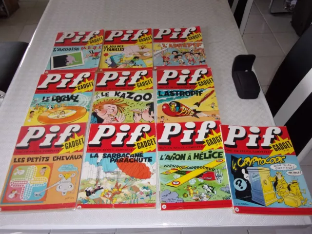 (07) - Lot De 10 Pif Gadget