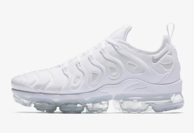 Nike Air Vapormax Plus Triple White Pure Platinum 924453-100 sz 7.5 Men's Retro