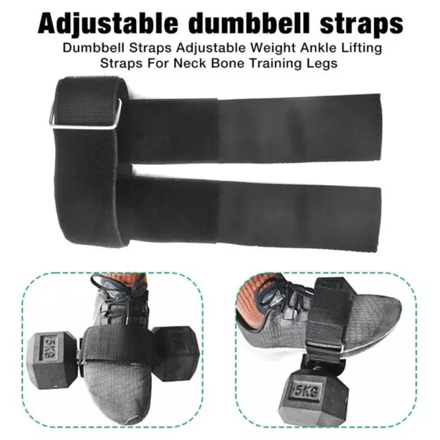 2pcs Adjustable Weight Dumbbell Straps For Stretching Exercises P8M0