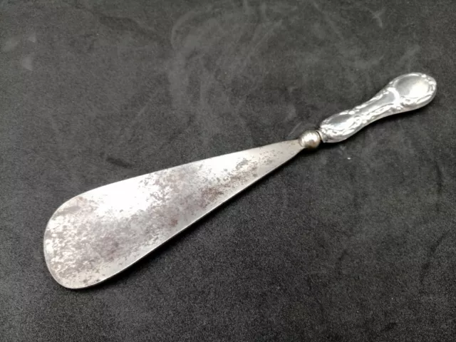 Antique Silver Handle Shoe Horn Hallmarked Birmingham 1918