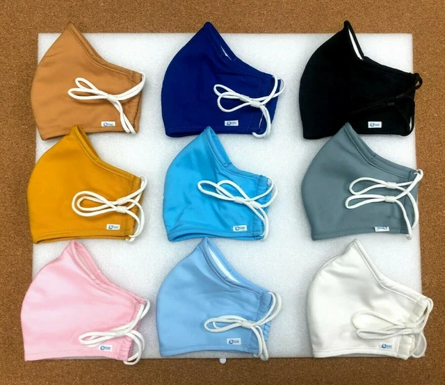 Unisex ADJUSTABLE Mask Cloth Face Masks Reusable Washable FABRIC MASK 4 LAYERS
