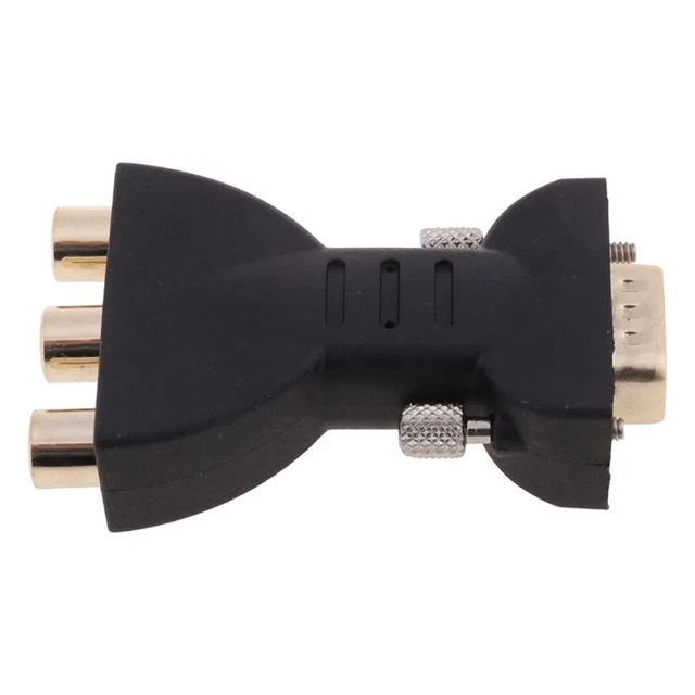 Professional VGA to 3RCA Cables Wire Connector Component Video Connector 3