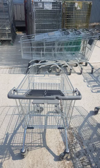 Used Shopping Trolley / Cart , Supermarket, Vgc 200Ltr,  Child Seat