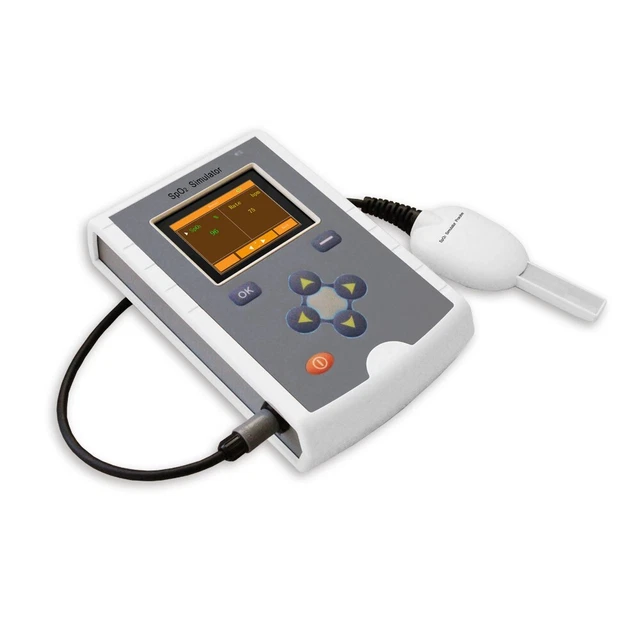 Simulator SpO2 pulse rate PI Built-in 10 compatible R curves,rechargeable,CONTEC