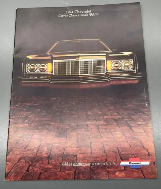 1974 Chevrolet Caprice Impala Bel Air Dealer Sales Brochure