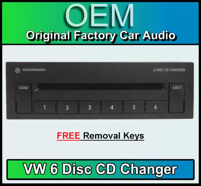 VW Golf MK4 6 CD changer, 6 Disc CD player Gamma / Beta Cassette player radio