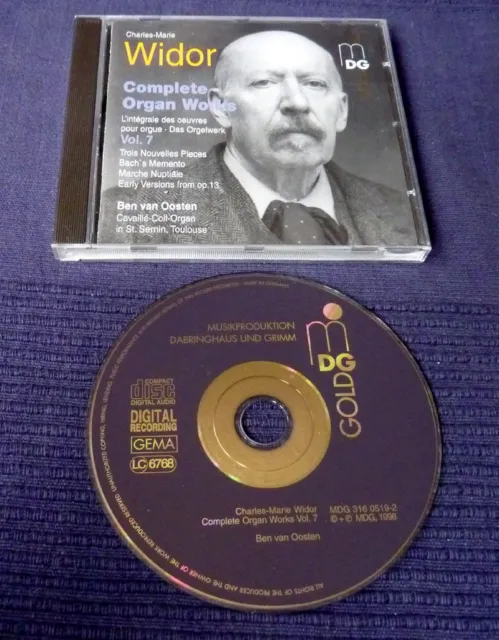 CD Organ Orgel Orgue Charles- Marie WIDOR Complete Worls Vol 7 Dabringhaus Grimm