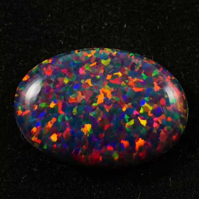 Black Fire Opal Oval Cabochon 20x14 mm 7 Cts AAA+ Australian Loose  Gemstone 2