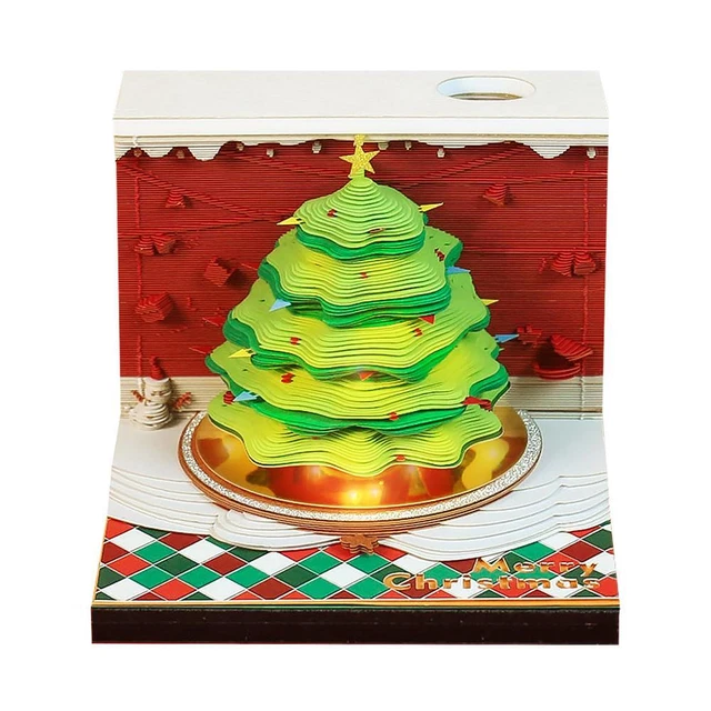 3D NOTEPAD CHRISTMAS Tree Treehouse 3D Calendar 2024 Notepad Notepad, £