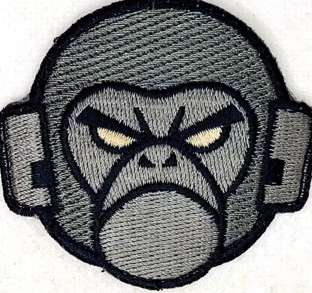 MILSPEC MONKEY MONKEY HEAD 3D Morale Patch Hook and Loop Embroidered