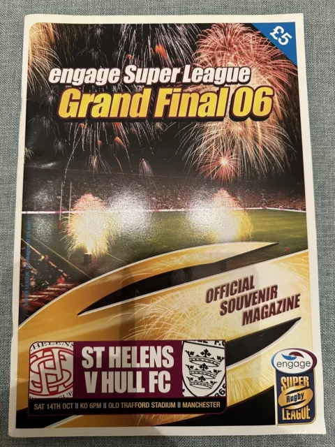 Super League Grand Final 2006 St Helens v Hull Programme