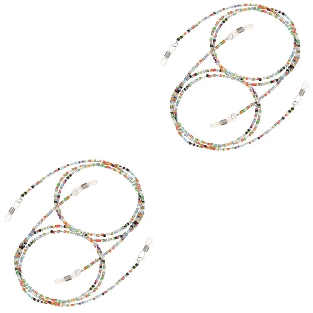 4 Pcs Multi-use Delicate Eyeglasses Chain Eyeglass Chain for Sunglasses Glasses