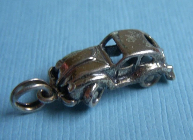 Vintage Danecraft VW Beetle automobile car sterling charm