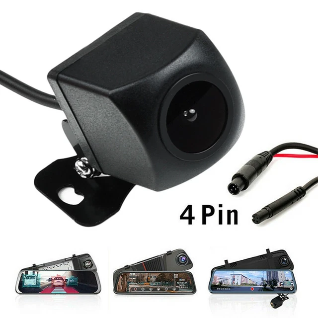 Rear View Camera Kit Parking Reverse SUV 170° 4Pin Backup Mirror Dash Cam