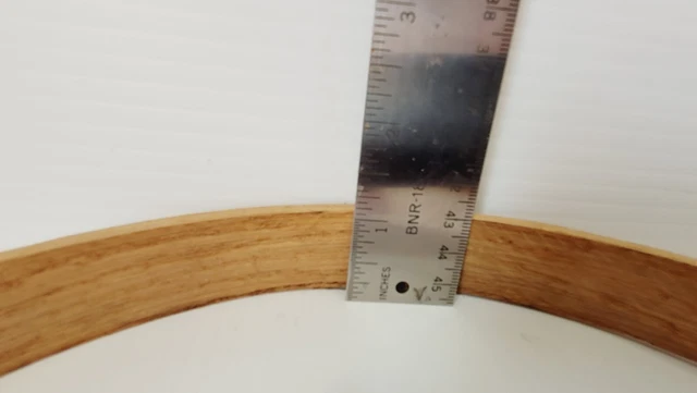 10 x 14 x 1 D Anillo Cesta Manija Aro Roble Cesta 4