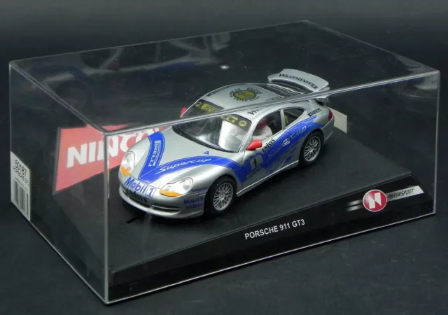 Ninco Porsche 911 GT3 Mobil 1 Supercup slot car scale 1/32 MIB Ref. 50187