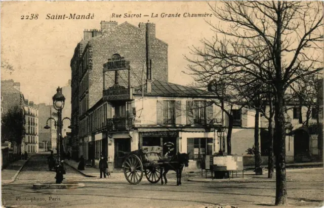CPA AK St-MANDÉ Rue Sacrot La Grande Chaumiere (672466)