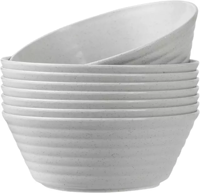 Cereal Bowl Set of 8 Soup Bowls 36 Ounces Unbreakable Wheat Straw Bowls