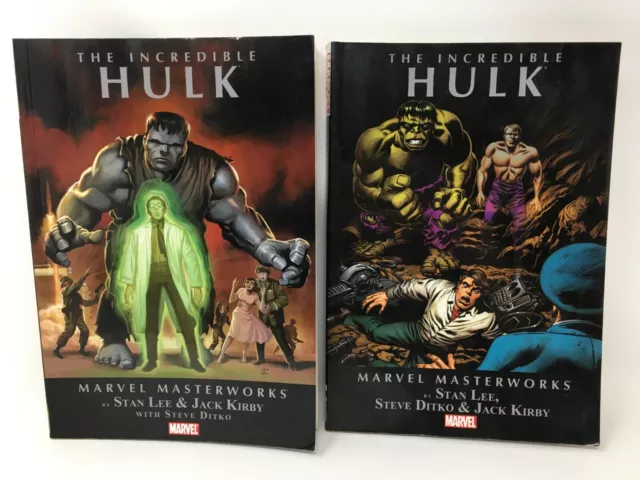 The Incredible Hulk Marvel Masterworks Volume 1 and Volume 2 TPB Moisture Damage