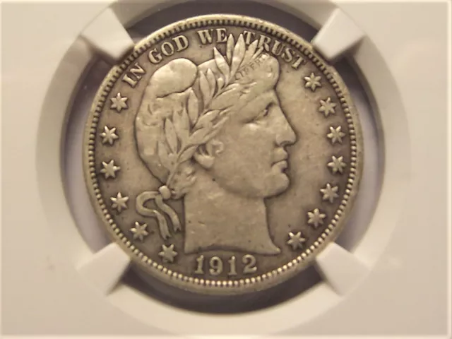 1912-P  Barber  Half  Dollar     Ngc Vf25