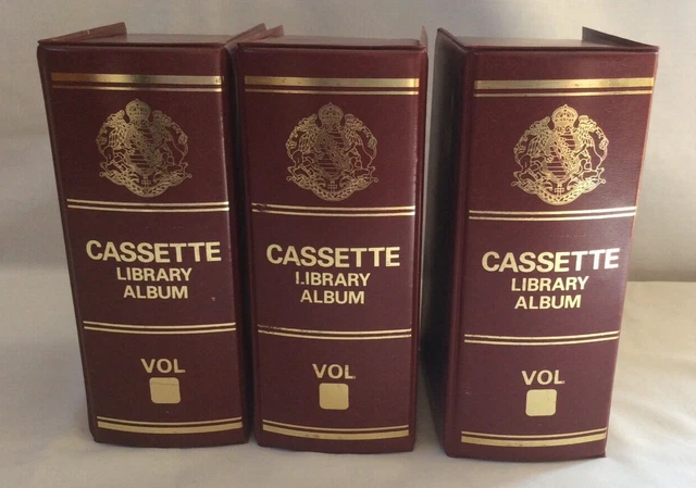vintage 1970 / 1980 : 3 boîtes de rangement pour cassettes audio k7