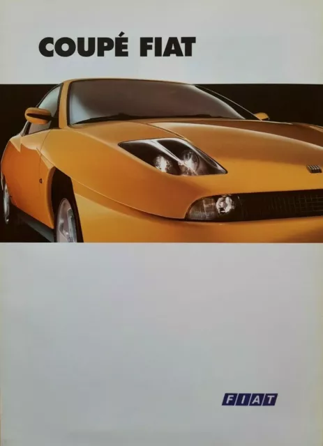 FIAT COUPE car sales brochure / prospekt / depliant / catalog. RARE, Greek text