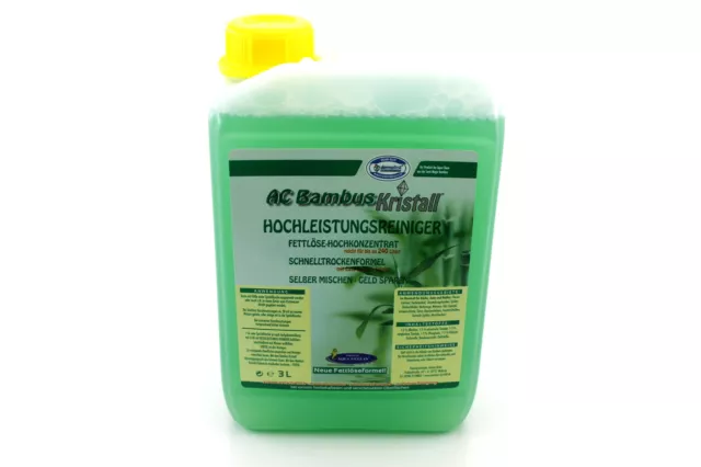 (EUR 9,63/L) Bambus-Kristall Hochleistungsreiniger 3000ml - Hochkonzentrat