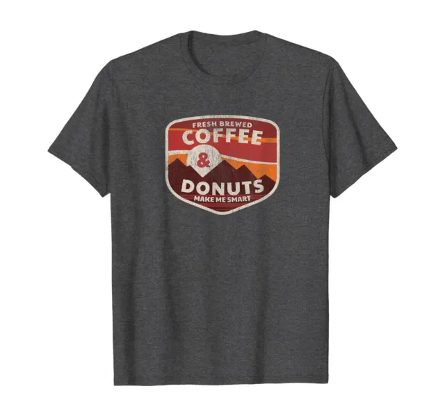 Retro Coffee and Donuts Make Me Smart T-Shirt by Turbo Volcano *NEW*