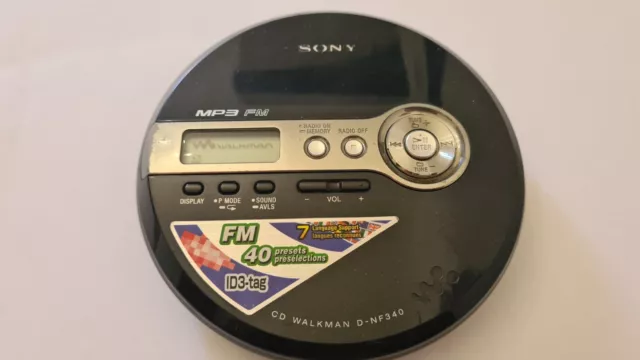 Sony D-NF340 FM/AM  MP3 Personal CD Player Walkman discman