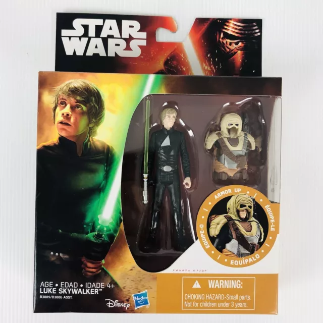 Star Wars TFA The Force Awakens Armor Up 3.75" Luke Skywalker