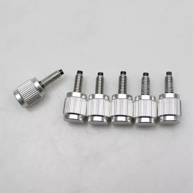 6 tornillos para pulgar de aluminio M4x12 mm con cabezal protector de nailon para fotos telescópicas