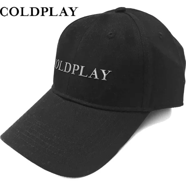 Coldplay - Licence Officielle Unisexe Casquette Baseball : Logo Blanc