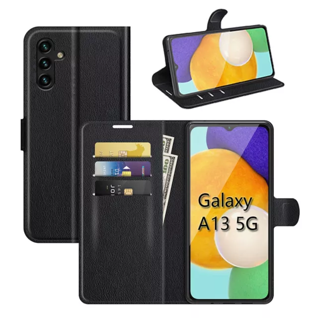 Coque pour Samsung Galaxy A13 5G/A04S Étui Téléphone Portable Rabattable