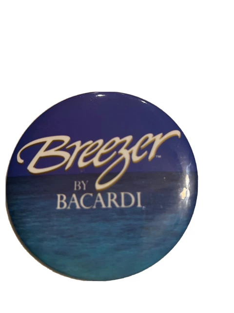 VINTAGE BACARDI BREEZER Pin Button 90s Wine spritzer cooler 1990’s £9. ...