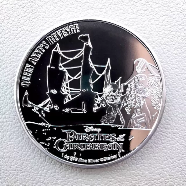 NIUE 2 Dollars Argent 1 Once Pirates des Caraibes Queen Anne's Revenge 2022 2