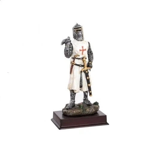 Statuette Chevalier Templier agenouillé