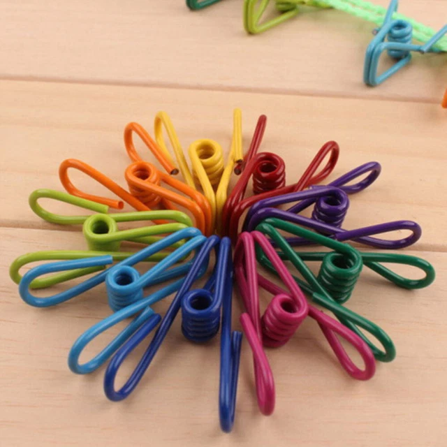 24 pz clip per cibo documenti clip per fili borsa clip per sigillatura clip per linee colorate