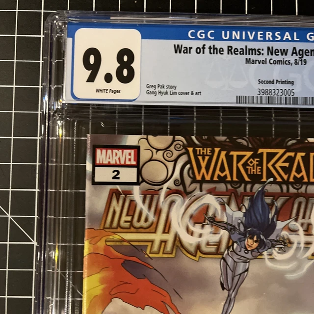 🔑🔥War of the Realms: New Agents of Atlas #2 9.8 CGC 2nd Print 1st Sword Master 2