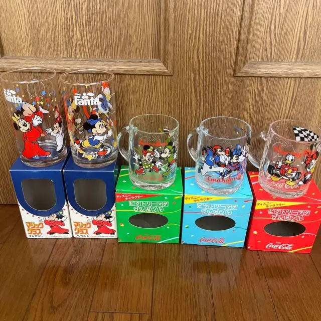Disney Novelty_Retro Glass Cup Coca-Cola Fanta Collaboration