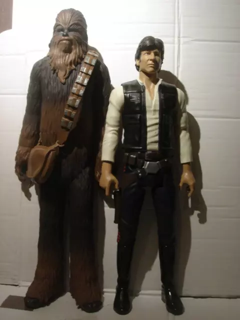 3X  Star Wars   Chewbacca , Han Solo & Finn    18" - 20" Big Fig Jakks Pacific