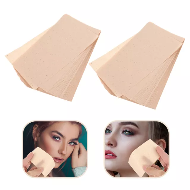 6 cajas de papel secante de aceite portátil toallitas para maquillaje facial limpieza aceitosa