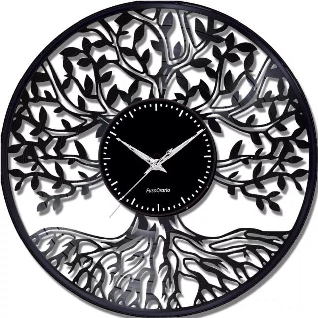 Orologio disco vinile clock orologio da parete   a tema  albero della vita c