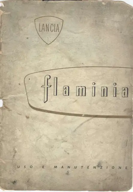 Riproduzione Manuale Uso E Manutenzione Lancia Flaminia (Ma12)
